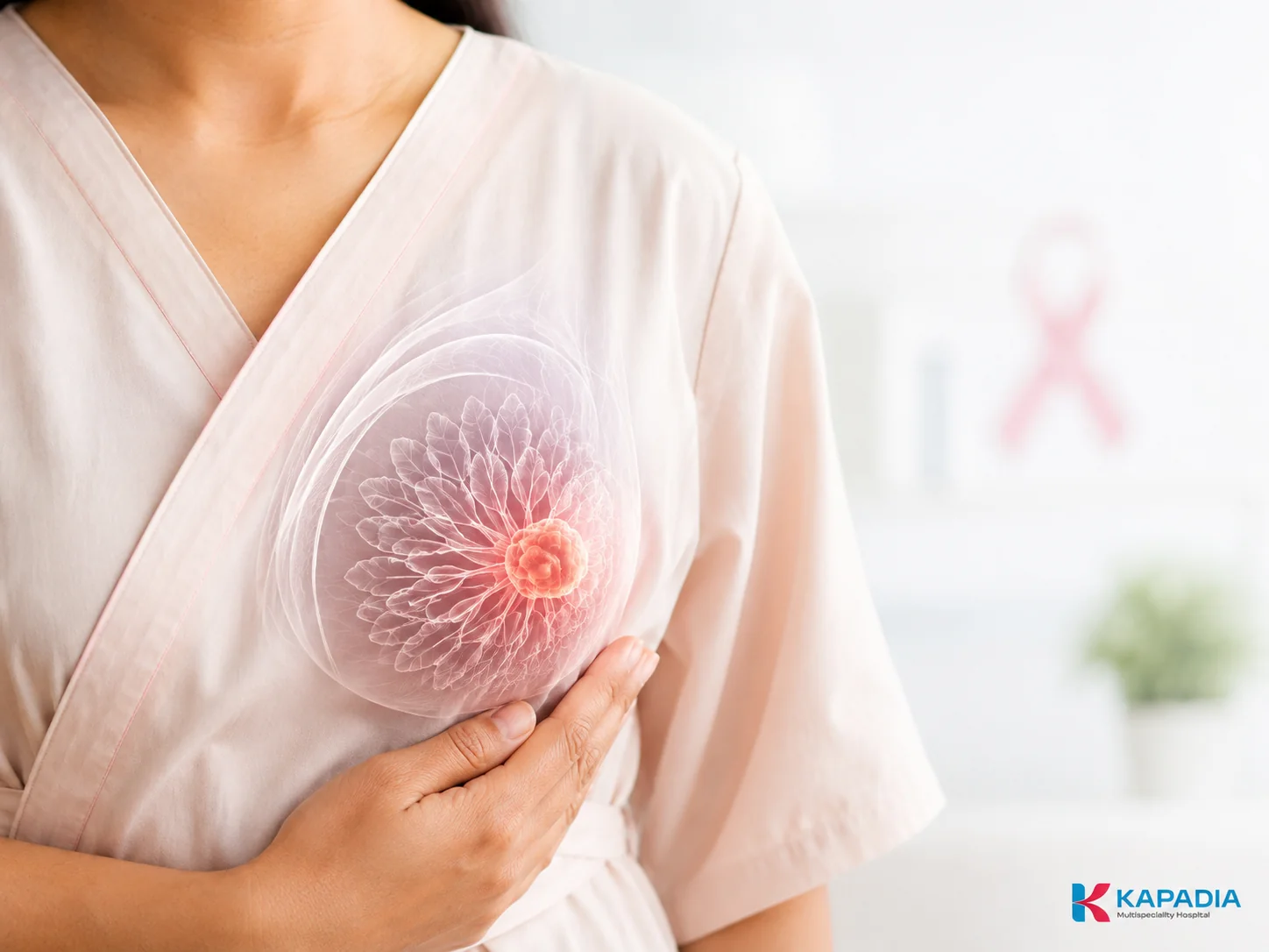 Chemotherapy infusion for breast cancer treatment at Kapadia Hospital, Mumbai