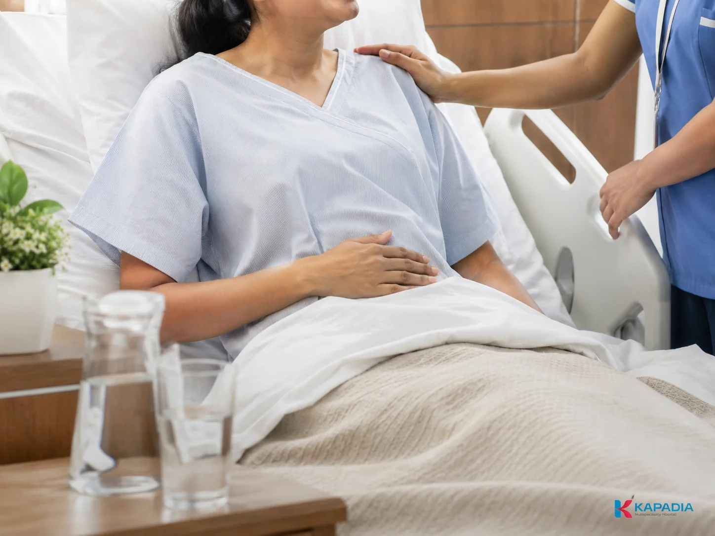 Recovering comfortably after hysterectomy surgery at Kapadia Multispeciality Hospital, Mumbai