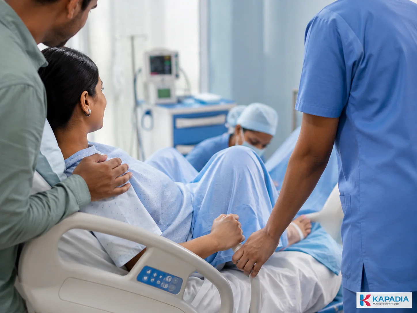 Newborn baby after a painless normal delivery at Kapadia Multispeciality Hospital, Goregaon West, Mumbai