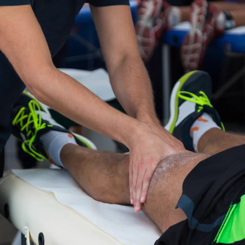 Sports physiotherapy for a football injury at Kapadia Hospital, Mumbai