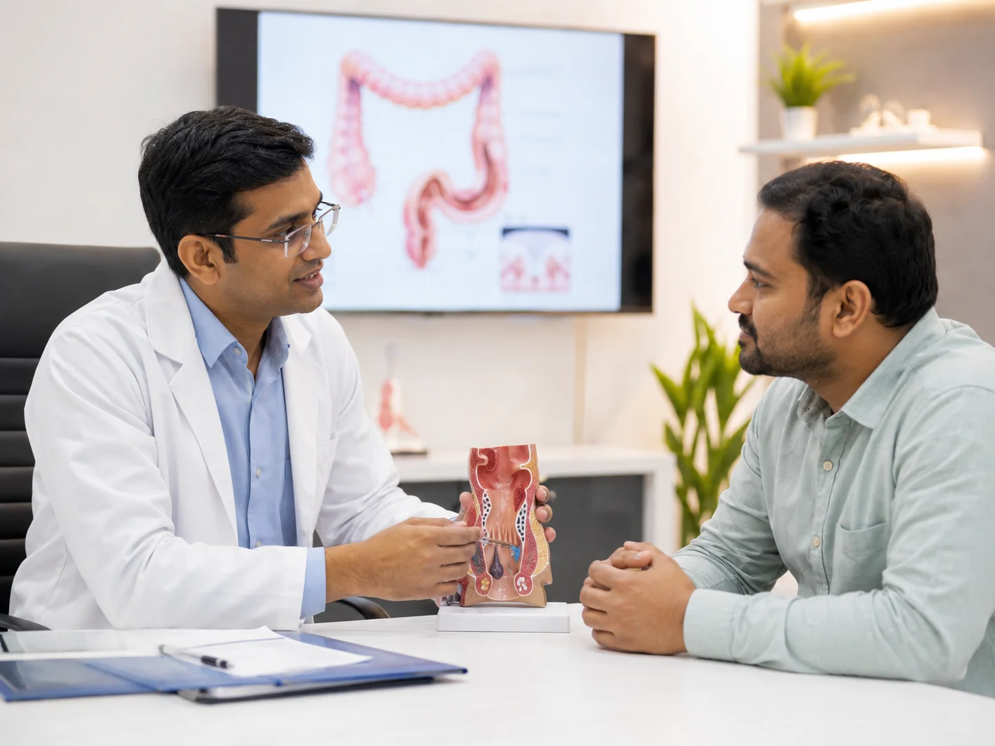 Specialist consultation and assessment for perianal abscess treatment at Kapadia Hospital, Goregaon West, Mumbai