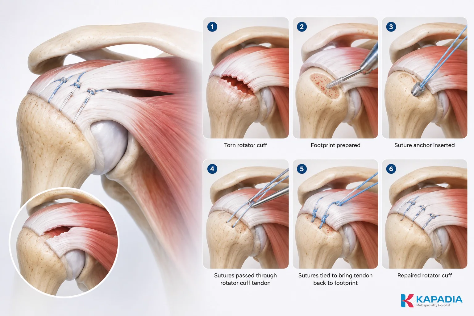 X-ray of the shoulder joint used to assess rotator cuff tears at Kapadia Hospital, Mumbai